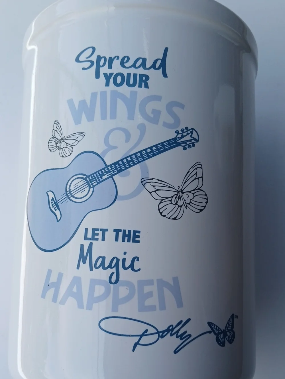 Dolly Parton white ceramic